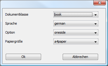 LaTeX-Einstellungen