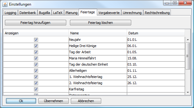 Feiertage