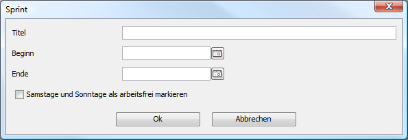Sprint hinzufügen
