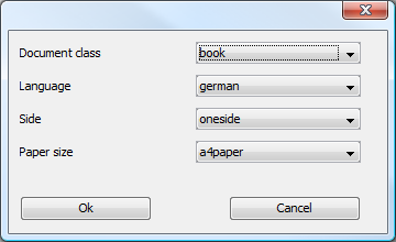 LaTeX settings